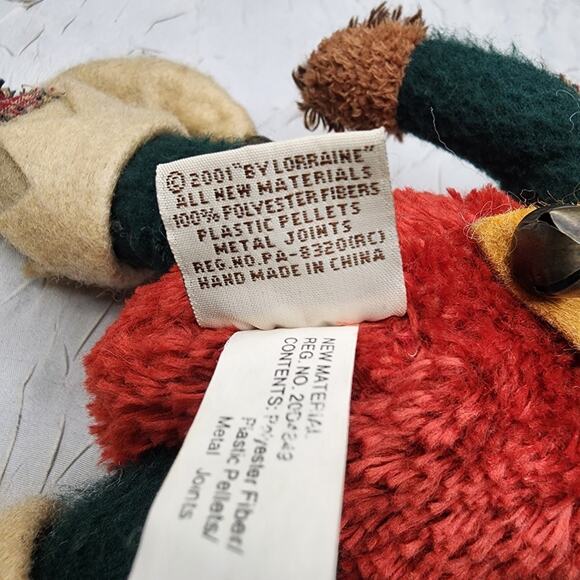 Ganz Cottage Collectibles Jester Teddy Bear Christmas Jolly Vintage Clown - Picture 8 of 9